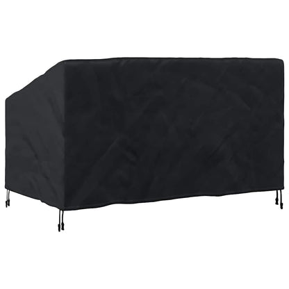Garden Bench Cover Black 160 x 100 x 61 / 89 cm 210D fabric