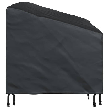 Garden Bench Cover Black 160 x 100 x 61 / 89 cm 420D fabric