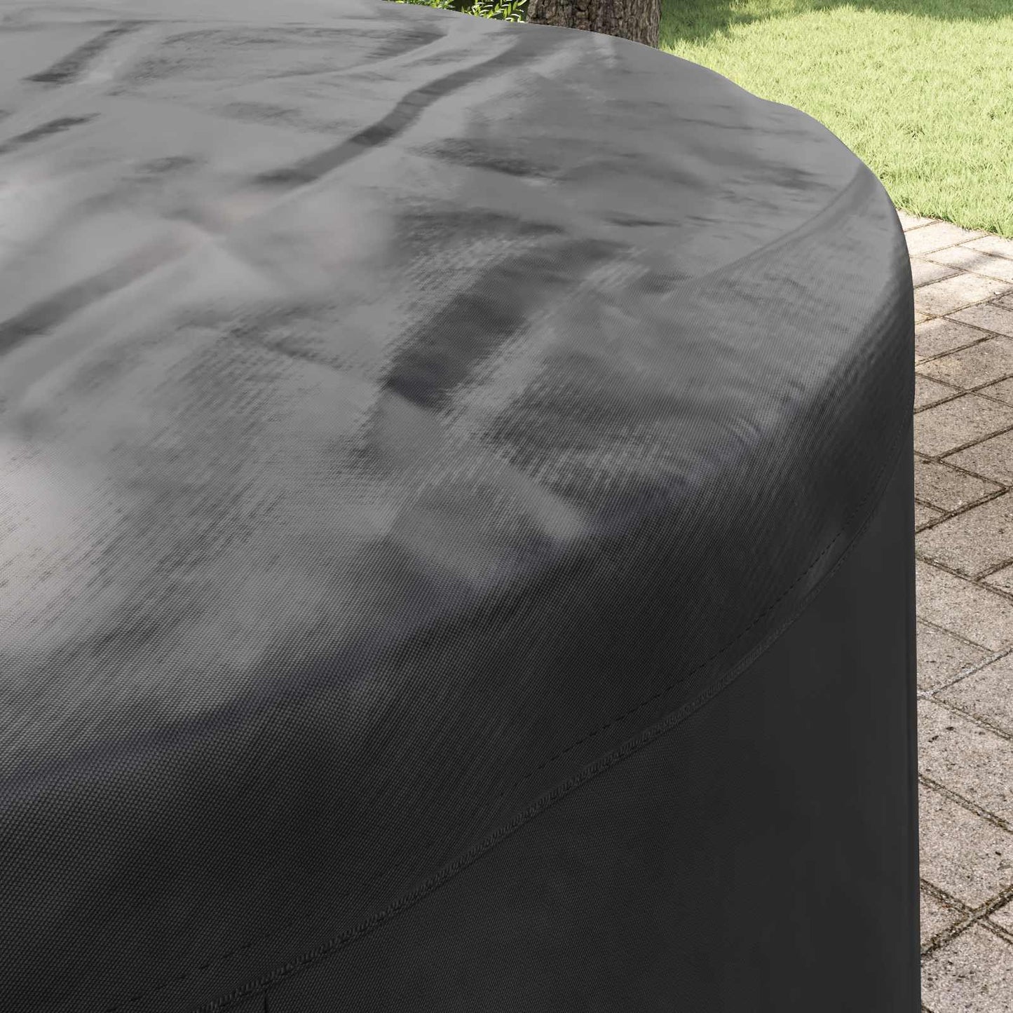 Outdoor Furniture Cover Black 102 x 102 x 71 cm 420D fabric