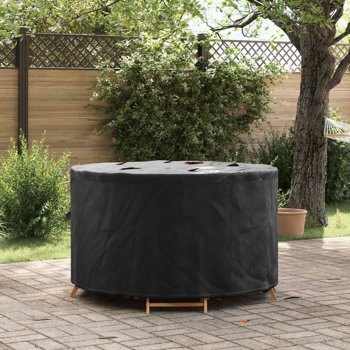 Outdoor Furniture Cover Black 102 x 102 x 71 cm 600D fabric