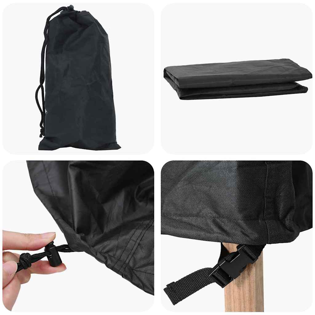 Outdoor Furniture Cover Black 200 x 200 x 71 cm 420D fabric