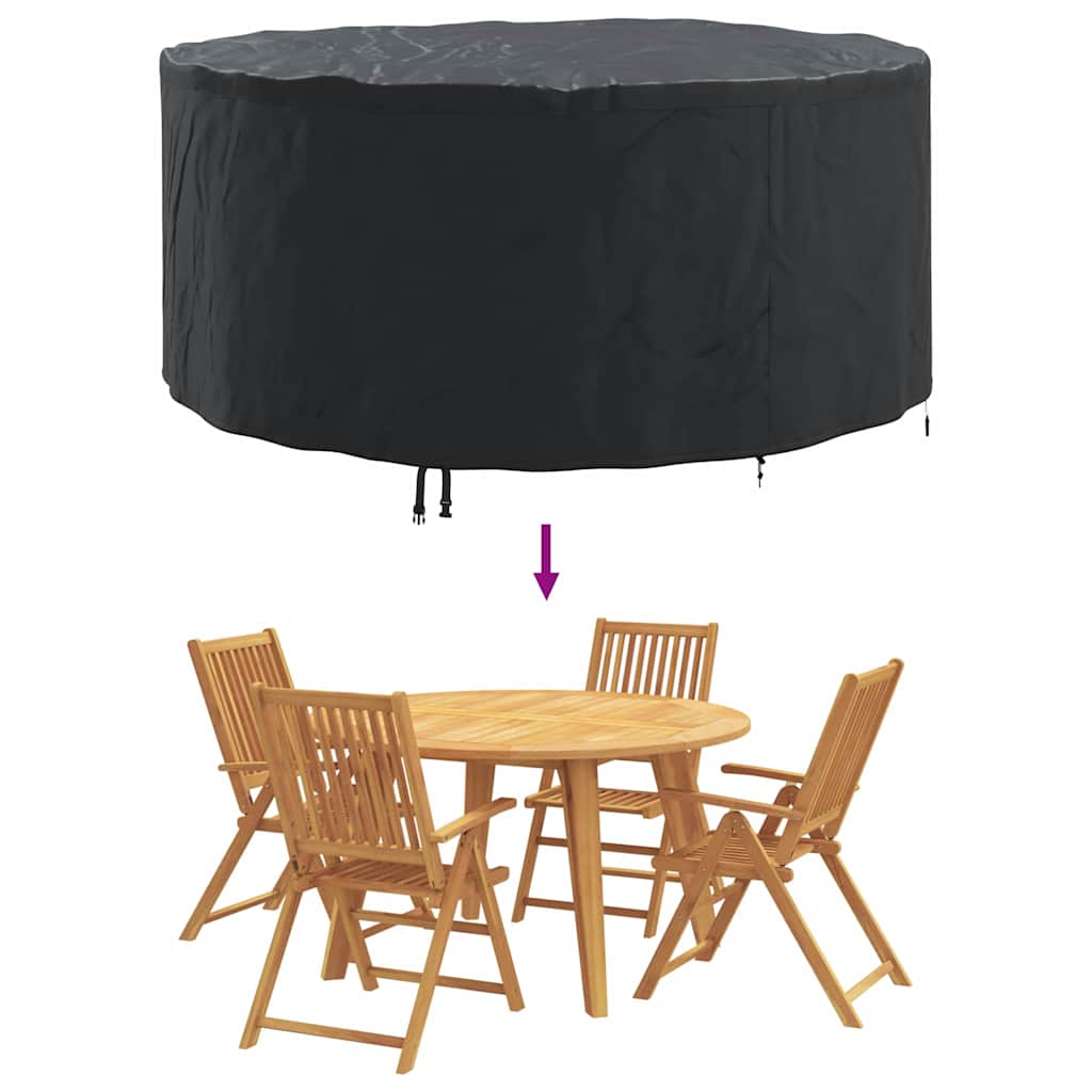 Outdoor Furniture Cover Black 200 x 200 x 105 cm 600D fabric