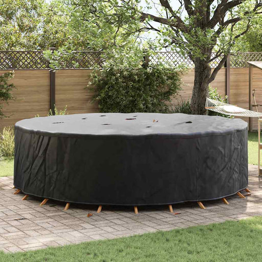 Outdoor Furniture Cover Black 320 x 320 x 71 cm 420D fabric