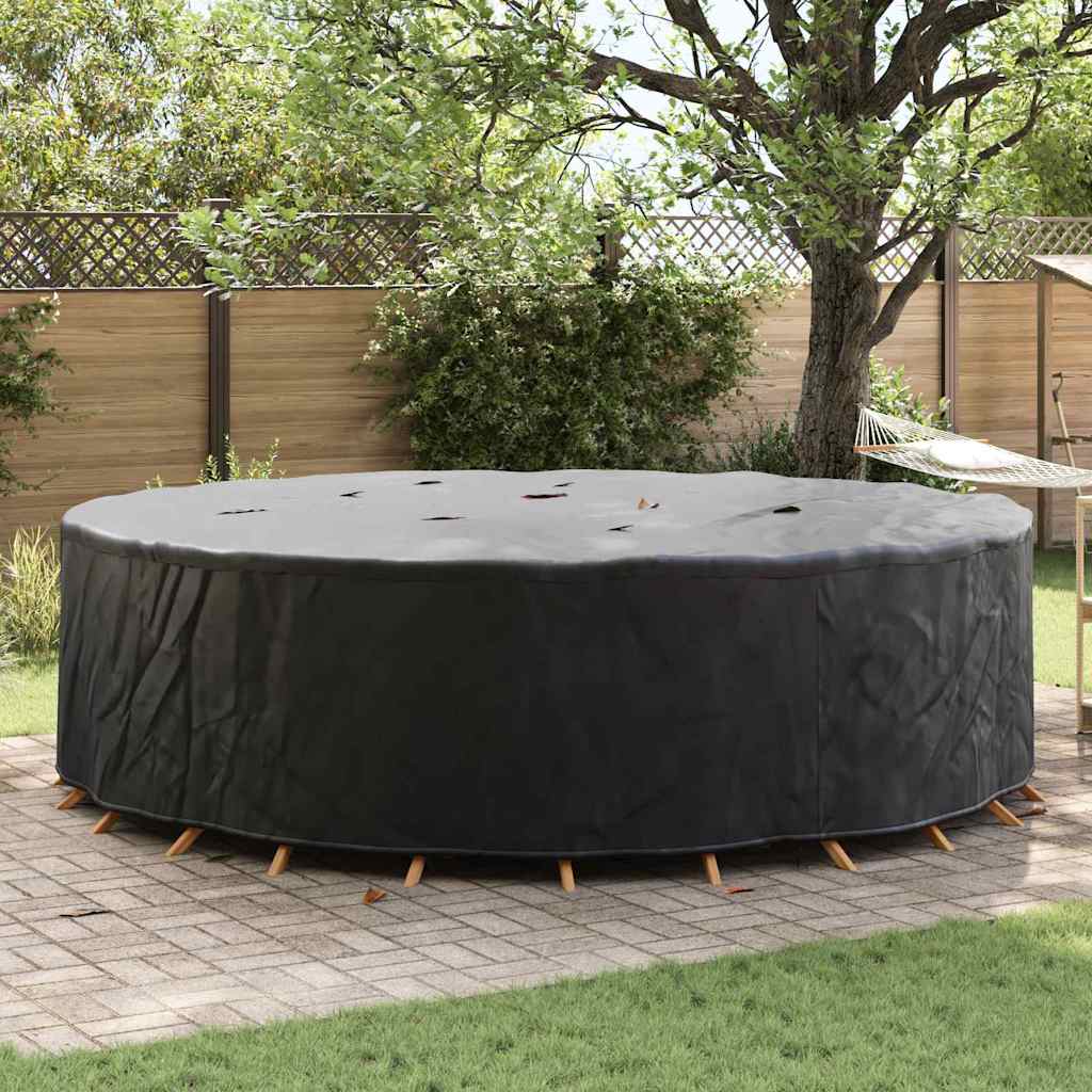 Outdoor Furniture Cover Black 320 x 320 x 71 cm 600D fabric