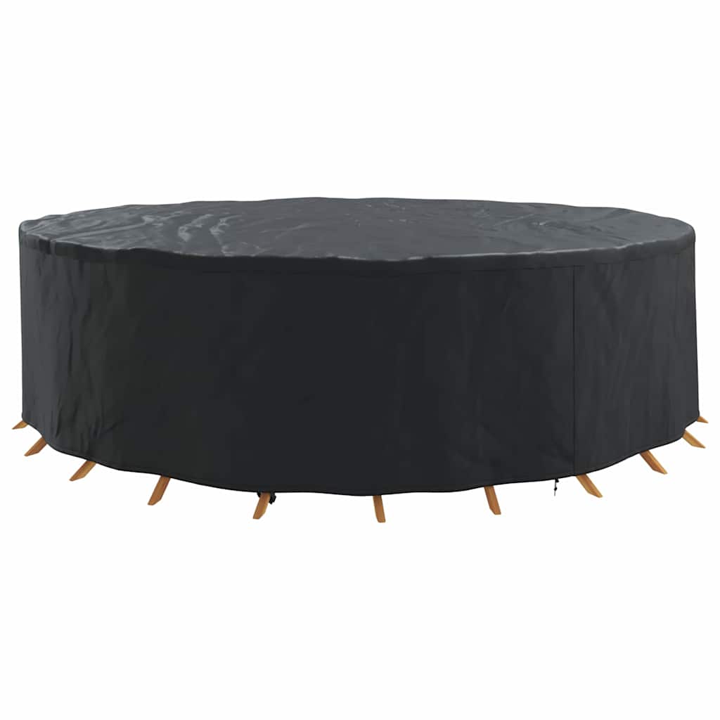 Outdoor Furniture Cover Black 320 x 320 x 105 cm 600D fabric