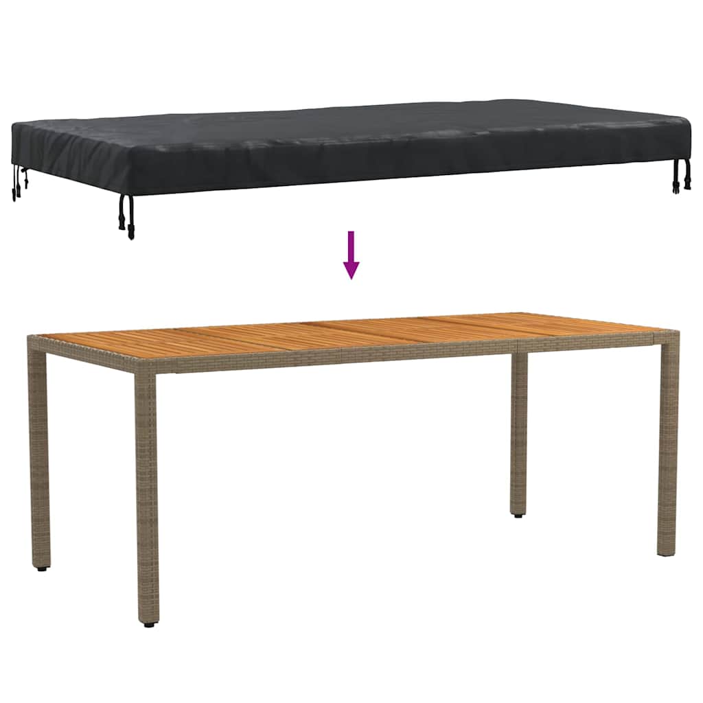 Outdoor Furniture Cover 202 x 92 x 15 cm 600D Oxford Fabric