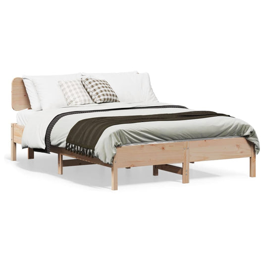 Bed Frame without Mattress 120x200 cm Solid Wood Pine