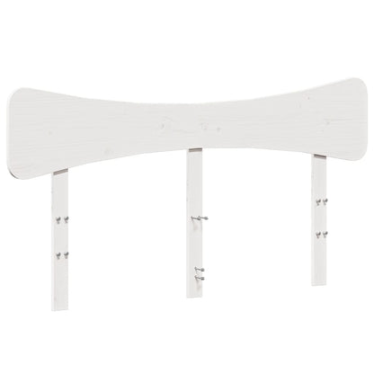 Bed Frame without Mattress White 120x200 cm Solid Wood Pine