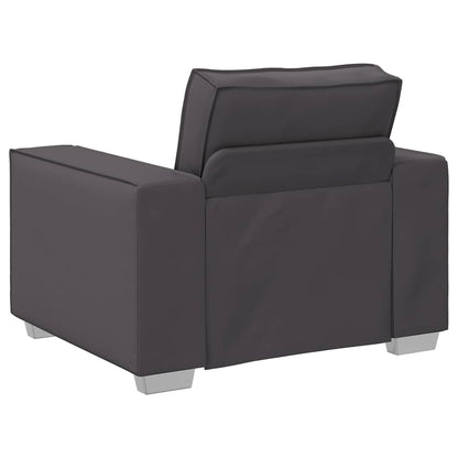 Sofa Chair with Cushion Grey 99 x 78 x 84 cm Artificial Leather