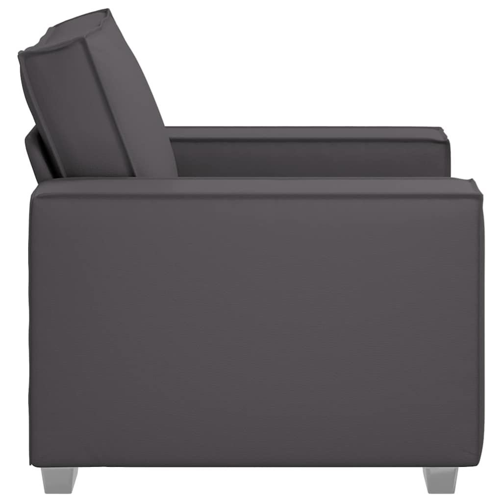 Sofa Chair with Cushion Grey 99 x 78 x 84 cm Artificial Leather