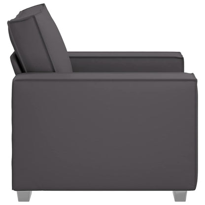 Sofa Chair with Cushion Grey 99 x 78 x 84 cm Artificial Leather
