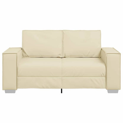 Sofa Chair Cream 160 x 78 x 84 cm Artificial Leather