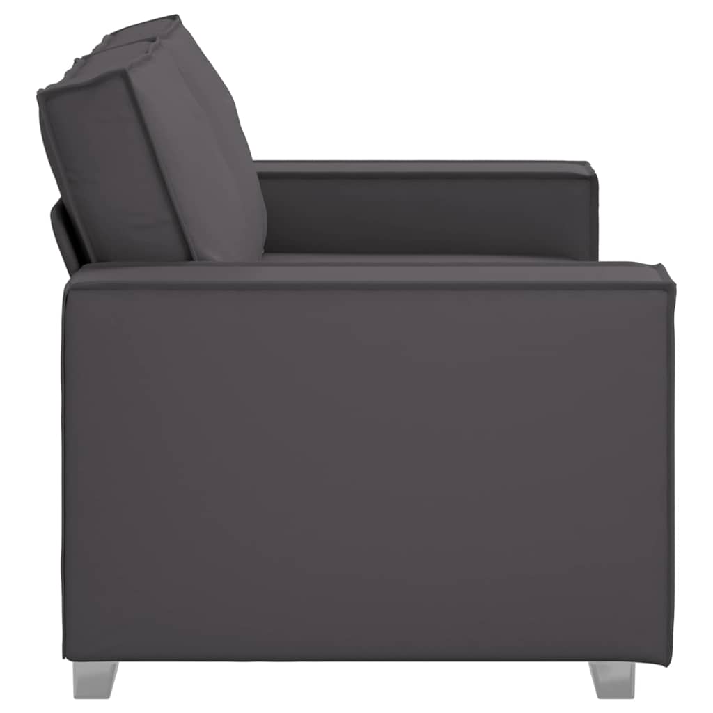 Sofa Chair Grey 160 x 78 x 84 cm Artificial Leather