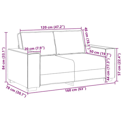 Sofa Chair Black 160 x 78 x 84 cm Artificial Leather