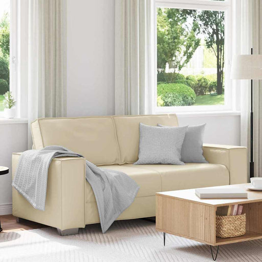 Sofa Chair Cream 180 x 78 x 84 cm Artificial Leather