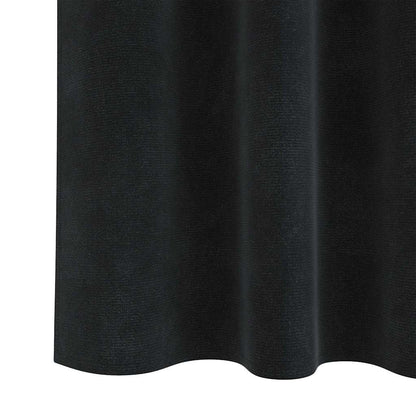 Curtains with Curtains 2 pcs Black 140 x 245 cm Velvet