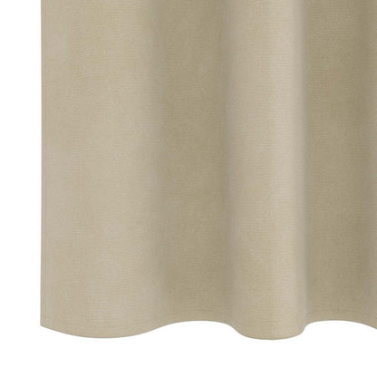 Curtains with Curtains 2 pcs Cream 140 x 245 cm Velvet