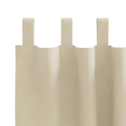 Curtains with Curtains 2 pcs Cream 140 x 175 cm Velvet