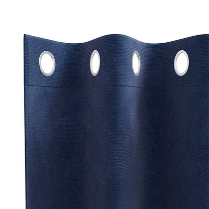 Curtains with Curtains 2 pcs Dark blue 140 x 225 cm Velvet