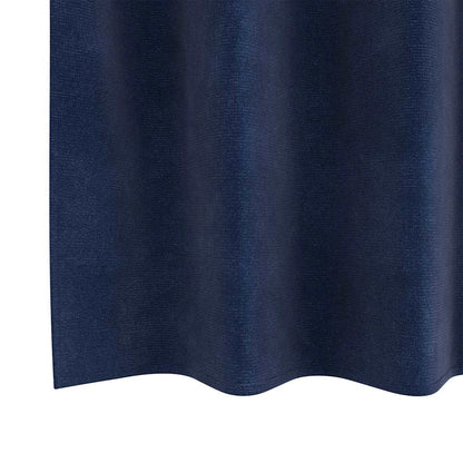 Curtains with Curtains 2 pcs Dark blue 140 x 225 cm Velvet
