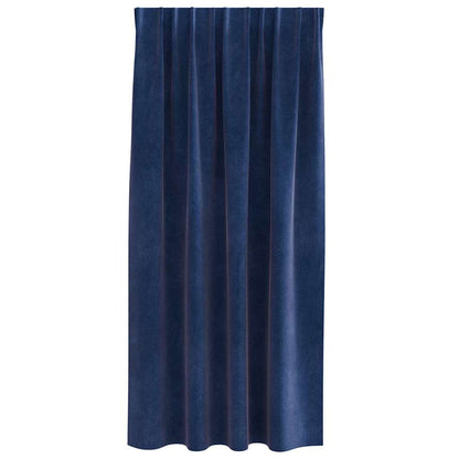 Curtains with Curtains 2 pcs Dark Blue 140 x 175 cm Velvet