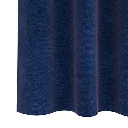Curtains with Curtains 2 pcs Dark blue 140 x 245 cm Velvet