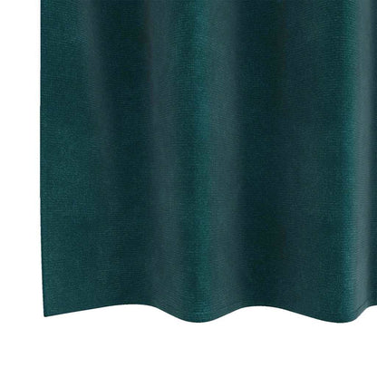 Curtains with Curtains 2 pcs Dark green 140 x 245 cm Velvet