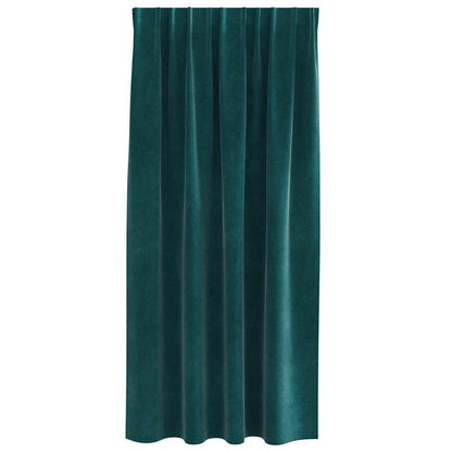 Curtains with Curtains 2 pcs Dark Green 140 x 175 cm Velvet