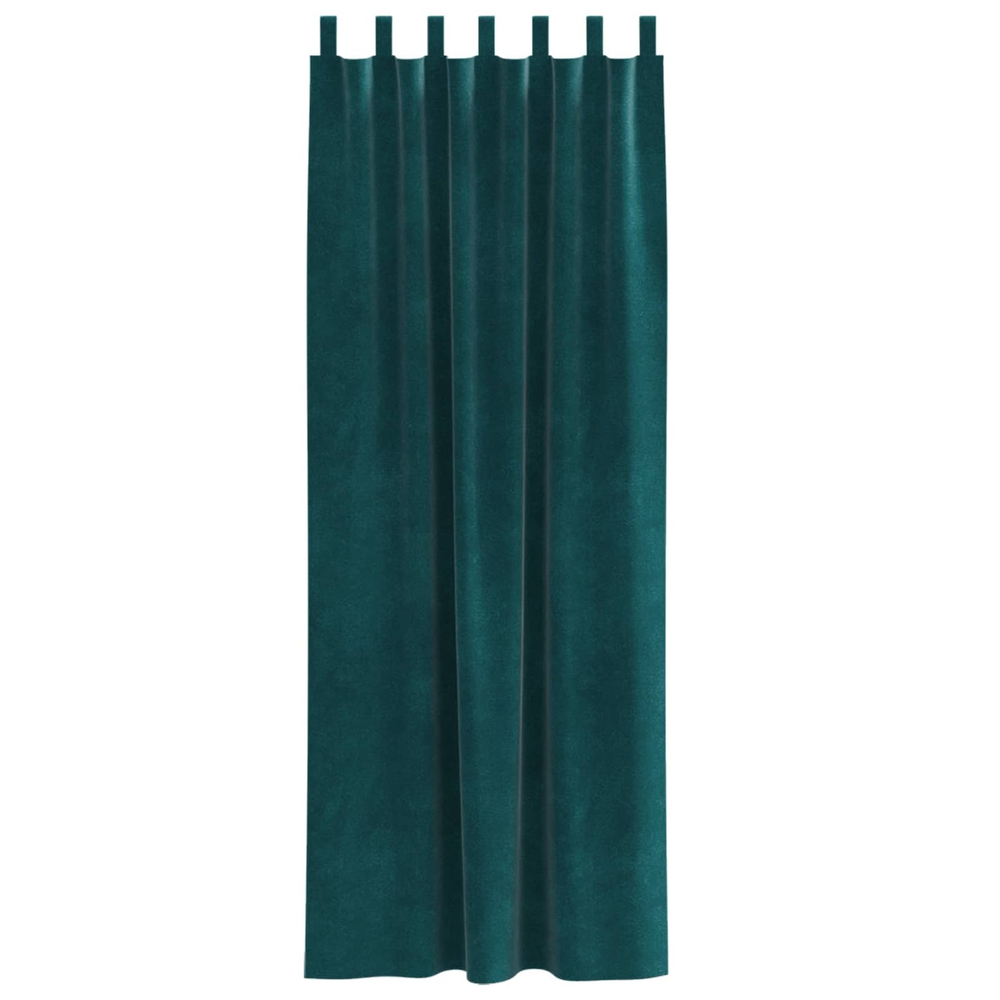 Blackout Curtains 2 pcs Dark Green 140 x 245 cm Velvet