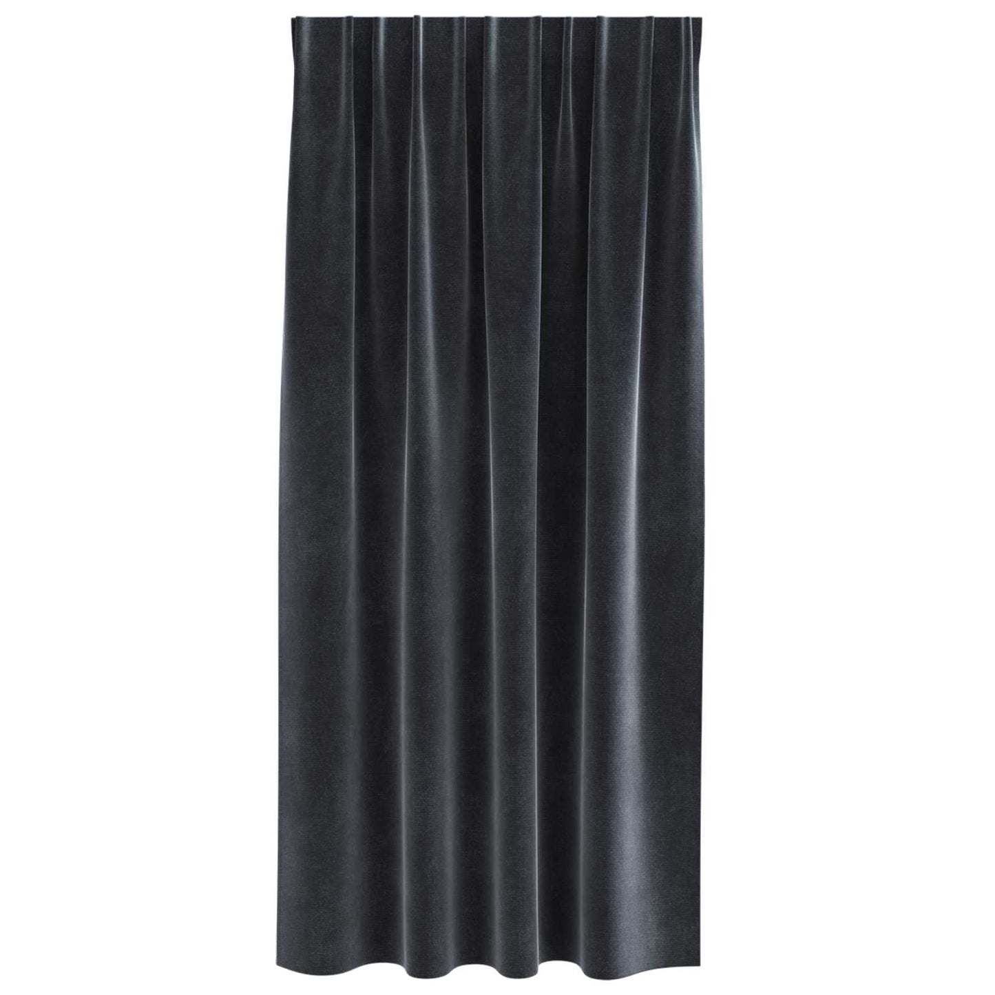 Blackout Curtains 2 pcs Dark Grey 140 x 175 cm Velvet