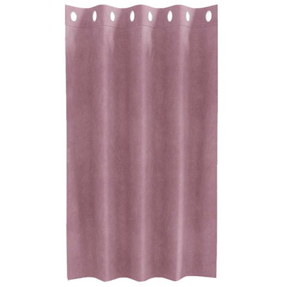 Curtains with Curtains 2 pcs Dark pink 140 x 140 cm Velvet
