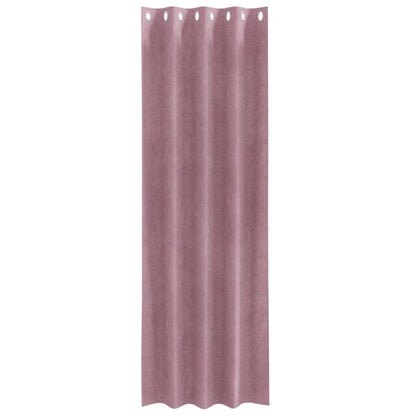 Curtains with Curtains 2 pcs Dark pink 140 x 260 cm Velvet