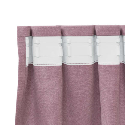 Curtains with Curtains 2 pcs Dark pink 140 x 225 cm Velvet