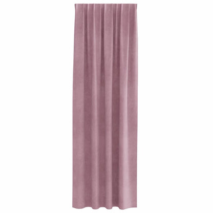 Curtains with Curtains 2 pcs Dark Pink 140 x 260 cm Velvet