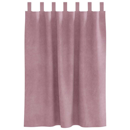 Curtains with Curtains 2 pcs Dark pink 140 x 140 cm Velvet