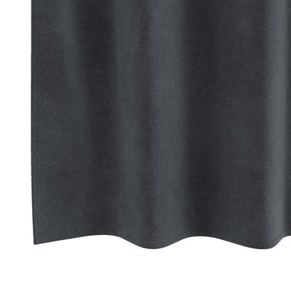 Blackout Curtains 2 pcs Light Grey 140 x 140 cm Velvet