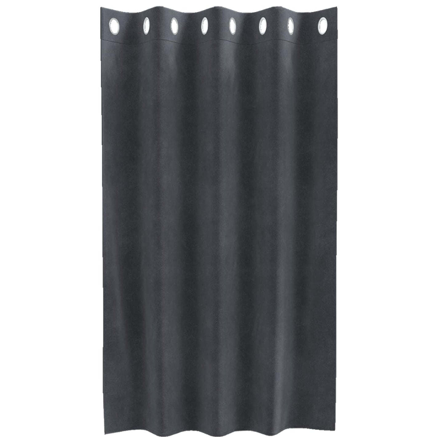 Blackout Curtains 2 pcs Light Grey 140 x 140 cm Velvet