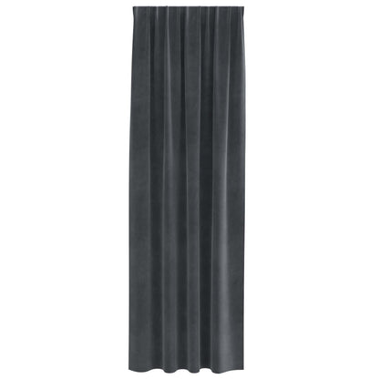 Blackout Curtains 2 pcs Light Grey 140 x 245 cm Velvet