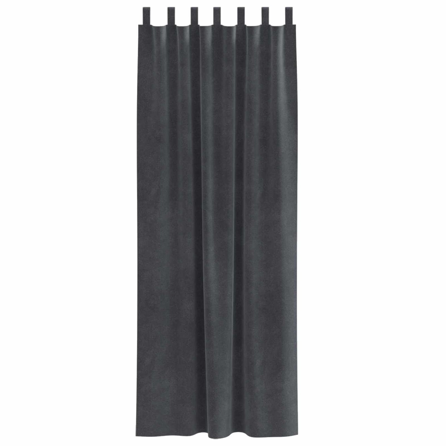 Blackout Curtains 2 pcs Light Grey 140 x 260 cm Velvet