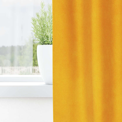 Blackout Curtains 2 pcs Mustard Yellow 140 x 140 cm Velvet