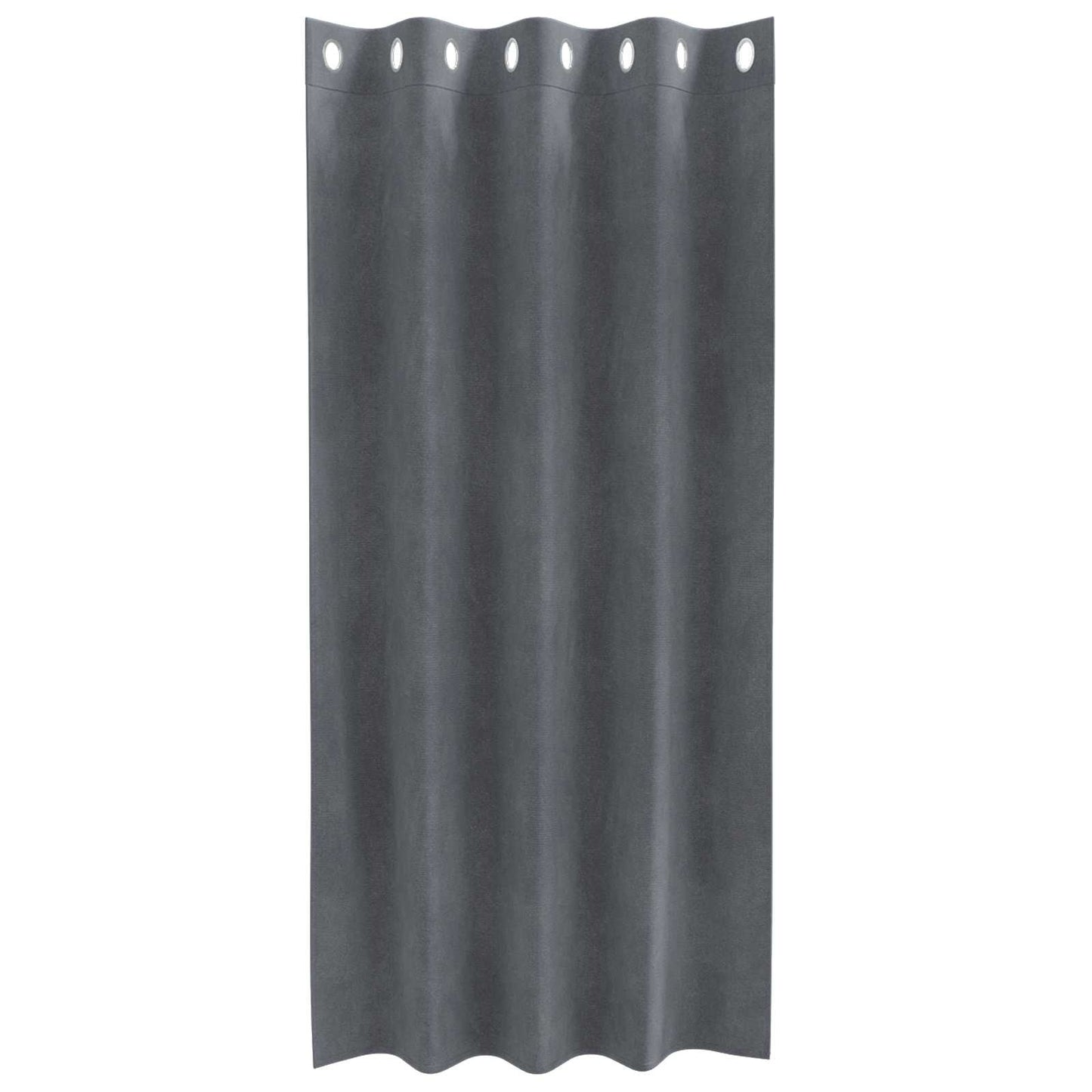 Blackout Curtains 2 pcs Light Grey 140 x 175 cm Velvet