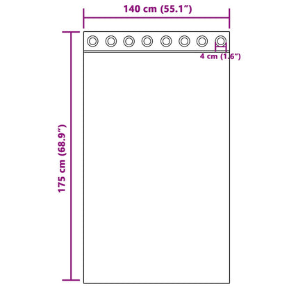 Blackout Curtains 2 pcs Light Grey 140 x 175 cm Velvet