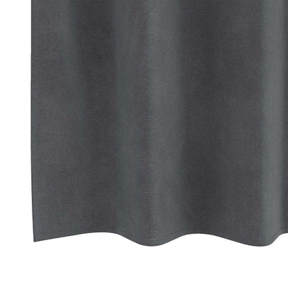 Curtains with Curtains 2 pcs Light grey 140 x 245 cm Velvet