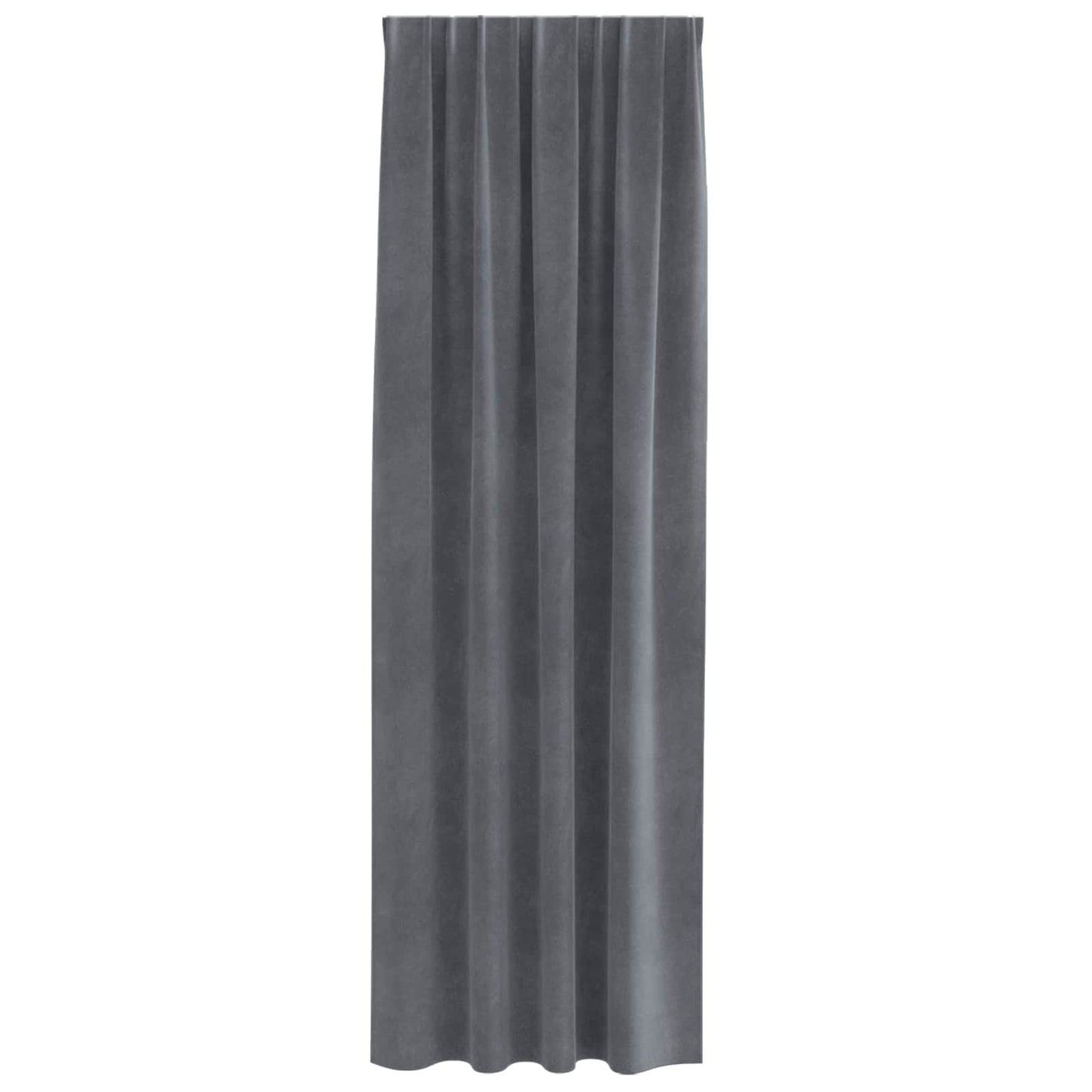 Blackout Curtains 2 pcs Light Grey 140 x 225 cm Velvet