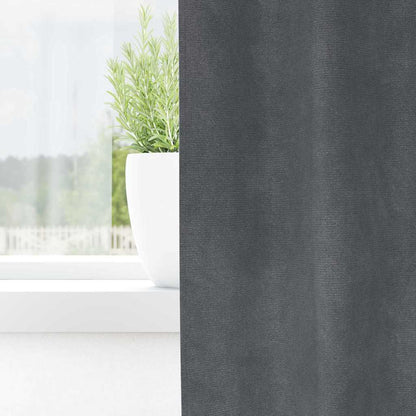 Curtains with Curtains 2 pcs Light grey 140 x 140 cm Velvet