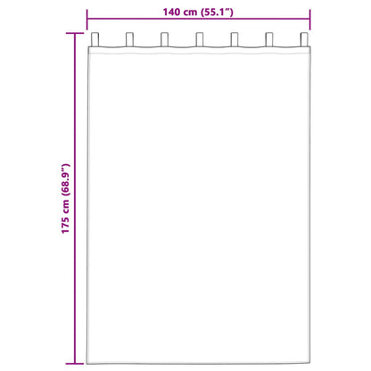 Blackout Curtains 2 pcs Light Grey 140 x 175 cm Velvet