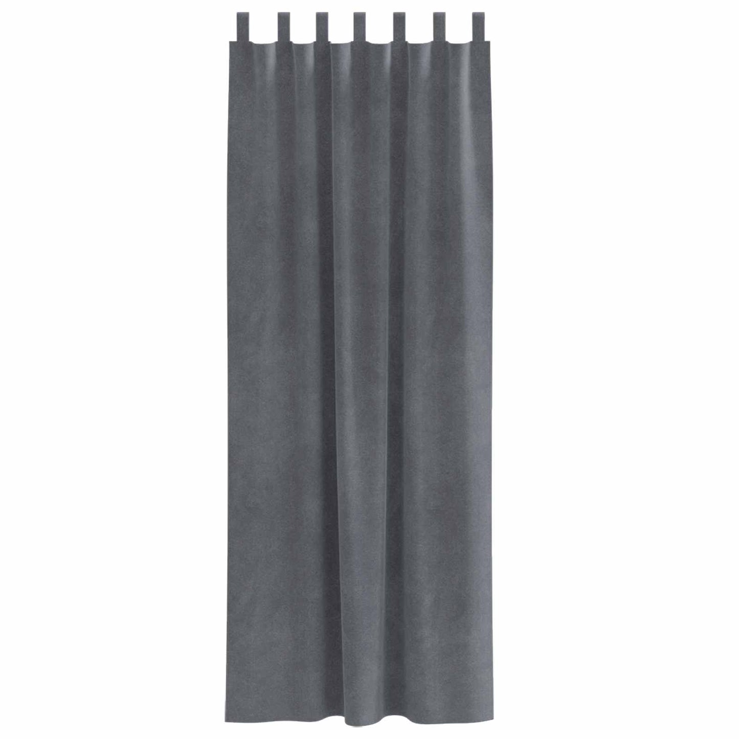 Blackout Curtains 2 pcs Light Grey 140 x 260 cm Velvet