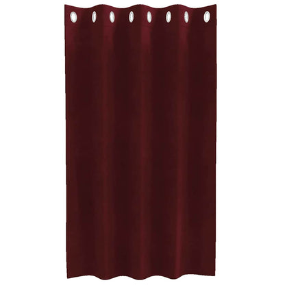 Curtains with Curtains 2 pcs Wine red 140 x 140 cm Velvet