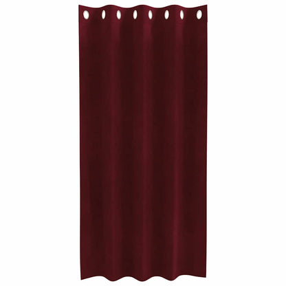 Curtains with Curtains 2 pcs Wine red 140 x 175 cm Velvet