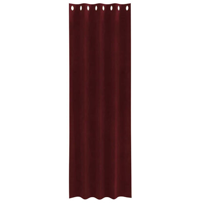 Curtains with Curtains 2 pcs Wine red 140 x 225 cm Velvet
